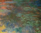 克劳德 莫奈 : Water-Lily Pond, Evening, right panel